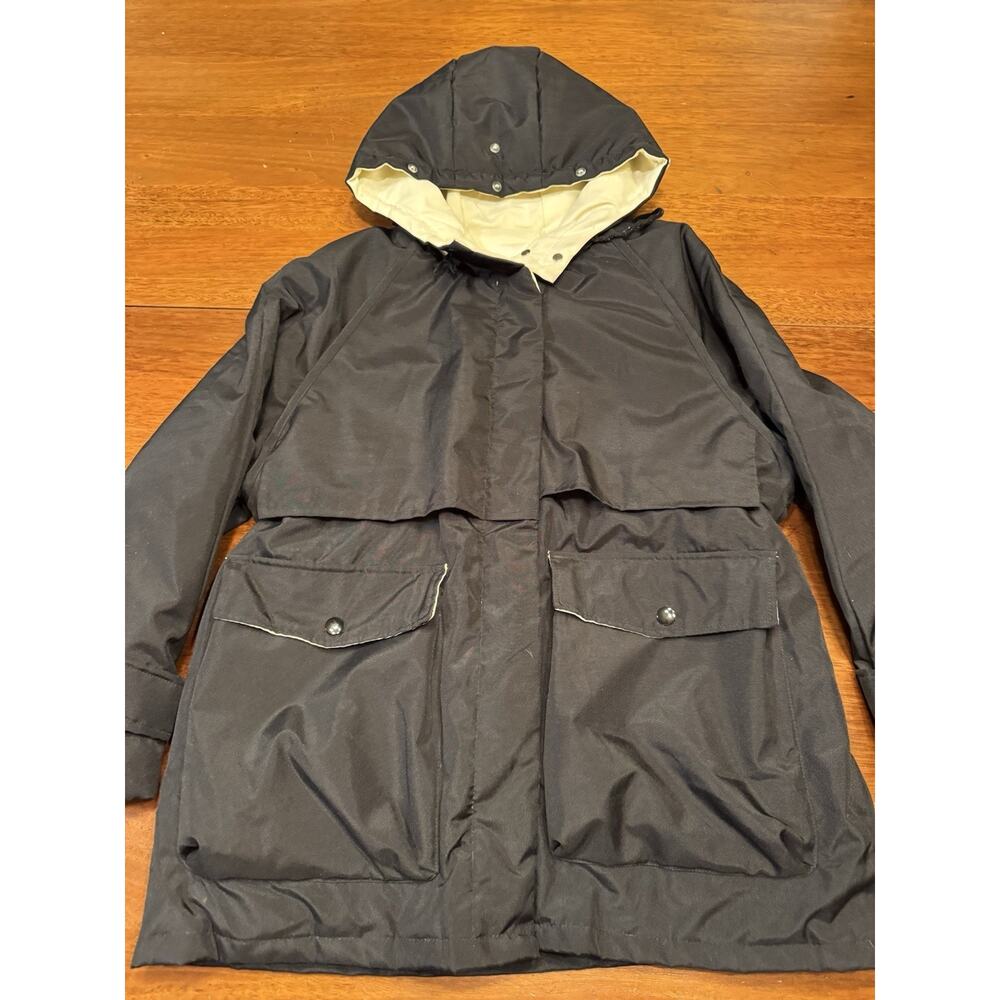 Large Nap Loungewear Hooded Long Jacket Black Take A Winter